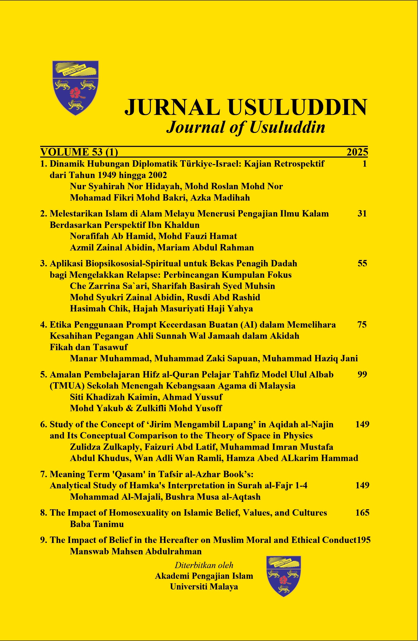 					View Vol. 53 No. 1 (2025)
				