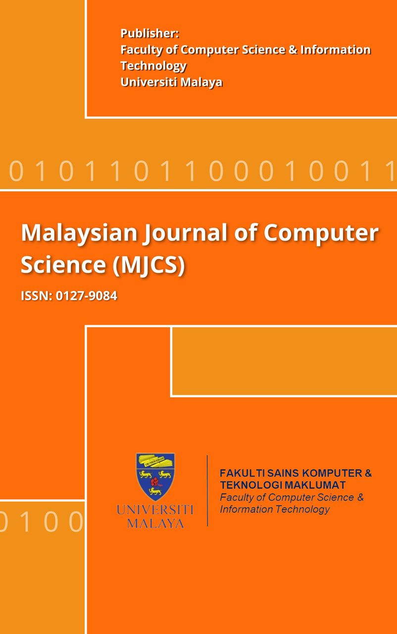 					View Vol. 38 No. 2 (2025): Malaysian Journal of Computer Science
				